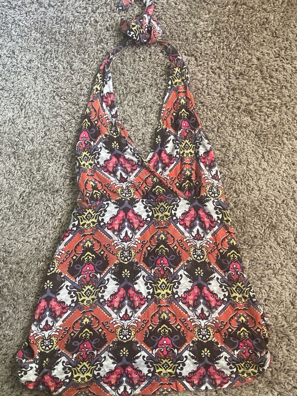 MUDD Patterned Halter Top